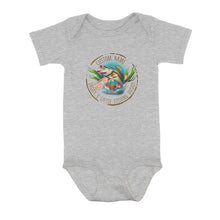 Load image into Gallery viewer, Personalized Largemouth Bass Infant Fishing Shirts, Daddy's Little Fishing Buddy Bass Baby Onesie NQS8280