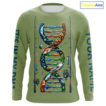 Load image into Gallery viewer, Fishing - It's in my DNA - UV protection fishing shirt for fisherman A72