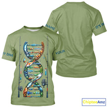 Load image into Gallery viewer, Fishing - It's in my DNA - UV protection fishing shirt for fisherman A72