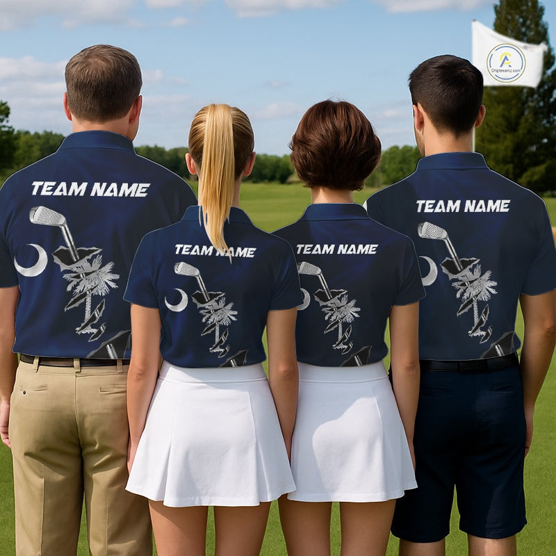Custom South Carolina State Flag Golf Club Golf Team Shirt For Men, SC Golfer Outfits IPHW10584