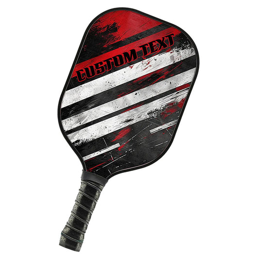 Black And Red Custom Pickleball Paddle For Pickleball Team Members, Personalized Pickleball Racket Gifts IPHW7228