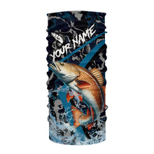 Load image into Gallery viewer, Custom Redfish Fishing Camo Long Sleeve Fishing Shirts, Personalized Red Drum Fishing Team Jerseys NQS9703