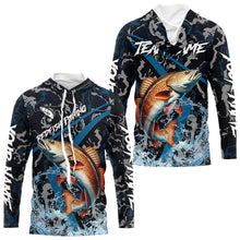 Load image into Gallery viewer, Custom Redfish Fishing Camo Long Sleeve Fishing Shirts, Personalized Red Drum Fishing Team Jerseys NQS9703