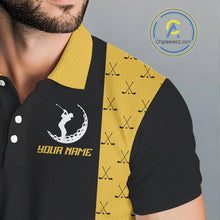 Load image into Gallery viewer, Funny Golf beer Mens golf polos shirts custom Weekend forecast golfing with a chance of drinking NQS10302