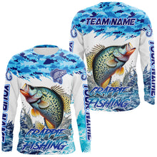 Load image into Gallery viewer, Custom Crappie Fishing Long Sleeve Fishing Shirts, Personalized Crappie Fishing Team Jerseys NQS