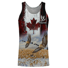 Load image into Gallery viewer, Canada flag Goose hunting Customize 3D All Over Printed Shirts Personalized Waterfowl Hunting gifts NQS851