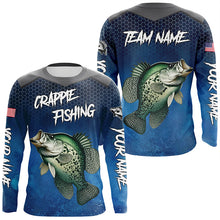 Load image into Gallery viewer, Custom Crappie Fishing Long Sleeve Fishing Shirts, Personalized Crappie Fishing Team Jerseys NQS