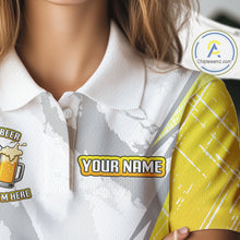 Load image into Gallery viewer, Golf and beer That's why I'm here Funny Women golf polo shirts Custom Team Golf shirt for ladies NQS10133