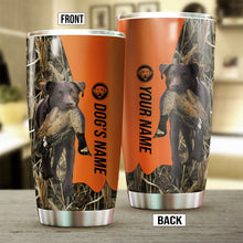 Load image into Gallery viewer, Chocolate Labrador Retriever Birds & Deer shed Hunting Dog Custom name Stainless Steel Tumbler Cup FSD4286
