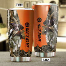 Load image into Gallery viewer, English Springer Spaniel Birds & Deer shed Hunting Dog Custom name Stainless Steel Tumbler Cup FSD4289