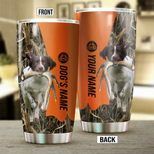 Load image into Gallery viewer, English Springer Spaniel Birds & Deer shed Hunting Dog Custom name Stainless Steel Tumbler Cup FSD4289