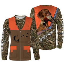 Load image into Gallery viewer, Vizsla Pheasant hunting Dog Custom name all over print Vest Shirts for Pheasant hunter, Bird hunter FSD3993