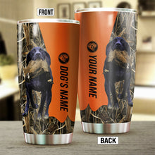 Load image into Gallery viewer, Black German Shorthaired Pointer Birds & Deer shed Hunting Dog Custom name Stainless Steel Tumbler Cup FSD4321