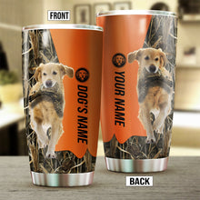 Load image into Gallery viewer, Golden Retriever Birds & Deer shed Hunting Dog Custom name Stainless Steel Tumbler Cup FSD4322