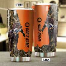 Load image into Gallery viewer, Boykin Spaniel Birds & Deer shed Hunting Dog Custom name Stainless Steel Tumbler Cup FSD4323