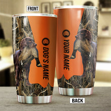 Load image into Gallery viewer, Boykin Spaniel Birds & Deer shed Hunting Dog Custom name Stainless Steel Tumbler Cup FSD4323