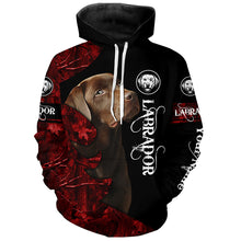 Load image into Gallery viewer, Chocolate Labs Labrador Retriever Dog Custom Name 3D All over print Shirt, Hoodie, Personalized gift FSD4096