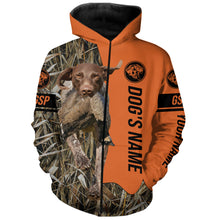 Load image into Gallery viewer, German Shorthaired Pointer Hunting Dog Customized Name Zip Up Hoodie Shirt FSD4072