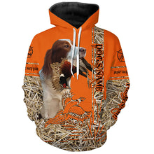 Load image into Gallery viewer, Irish Red & White Setter Dog Pheasant Hunting Blaze Orange Hunting Shirts, Pheasant Hunting Clothing FSD4174