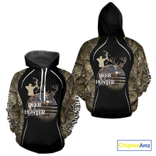 Load image into Gallery viewer, Deer Bow Hunting Camouflage Custom Name Shirts, Personalized Deer Hunting Clothes, Hunting Gifts NBT88
