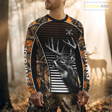 Load image into Gallery viewer, Custom Whitetail Deer Hunting Orange Camouflage with Buck Head 3D Printed Shirts, Hunting Gifts NBT226