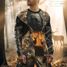 Load image into Gallery viewer, Best Deer Hunting Camo Grim Reaper Shirts - Deer Hunting Clothes, Big Game Hunting Gifts for Men NBT49