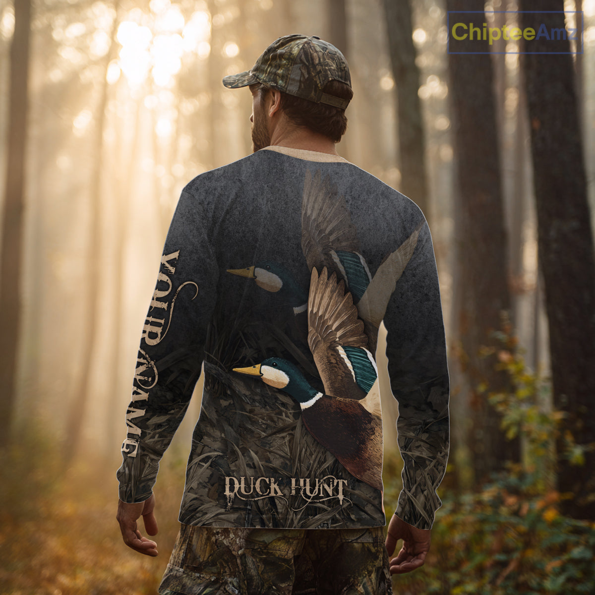 Beautiful Mallard Duck Hunting 3D Print Camouflage Shirts, Duck Hunting Clothes NBT208