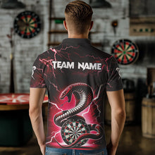 Load image into Gallery viewer, Red Thunder Lightning Custom Cobra Snake Men Dart Shirts Best Dart Jerseys Dart Team Shirts TDM3394