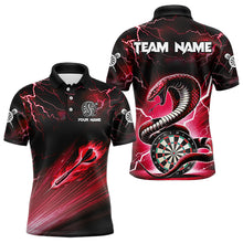 Load image into Gallery viewer, Red Thunder Lightning Custom Cobra Snake Men Dart Shirts Best Dart Jerseys Dart Team Shirts TDM3394