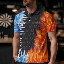 Load image into Gallery viewer, Personalized Dartboard Ice And Fire 3D Printed Men Darts Shirts Custom Darts Jerseys For Team TDM2474