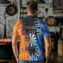Load image into Gallery viewer, Personalized Dartboard Ice And Fire 3D Printed Men Darts Shirts Custom Darts Jerseys For Team TDM2474
