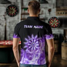 Load image into Gallery viewer, Icy Purple Light Mens Darts Polo & Quarter Zip Shirts Custom Dart Shirts For Team Darts Jerseys TDM2977