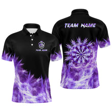 Load image into Gallery viewer, Icy Purple Light Mens Darts Polo & Quarter Zip Shirts Custom Dart Shirts For Team Darts Jerseys TDM2977