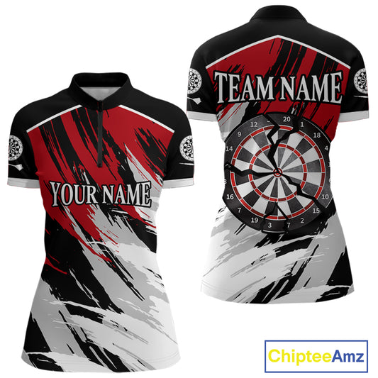Multi Color Cracked Dartboards Custom Dart Team Shirt For Women, Dart Jerseys NYN0233