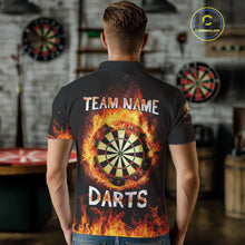 Load image into Gallery viewer, Custom Fire Skull Multi-Flame Dartboard Dart Shirts For Men, Dart Team Jerseys NYN0087