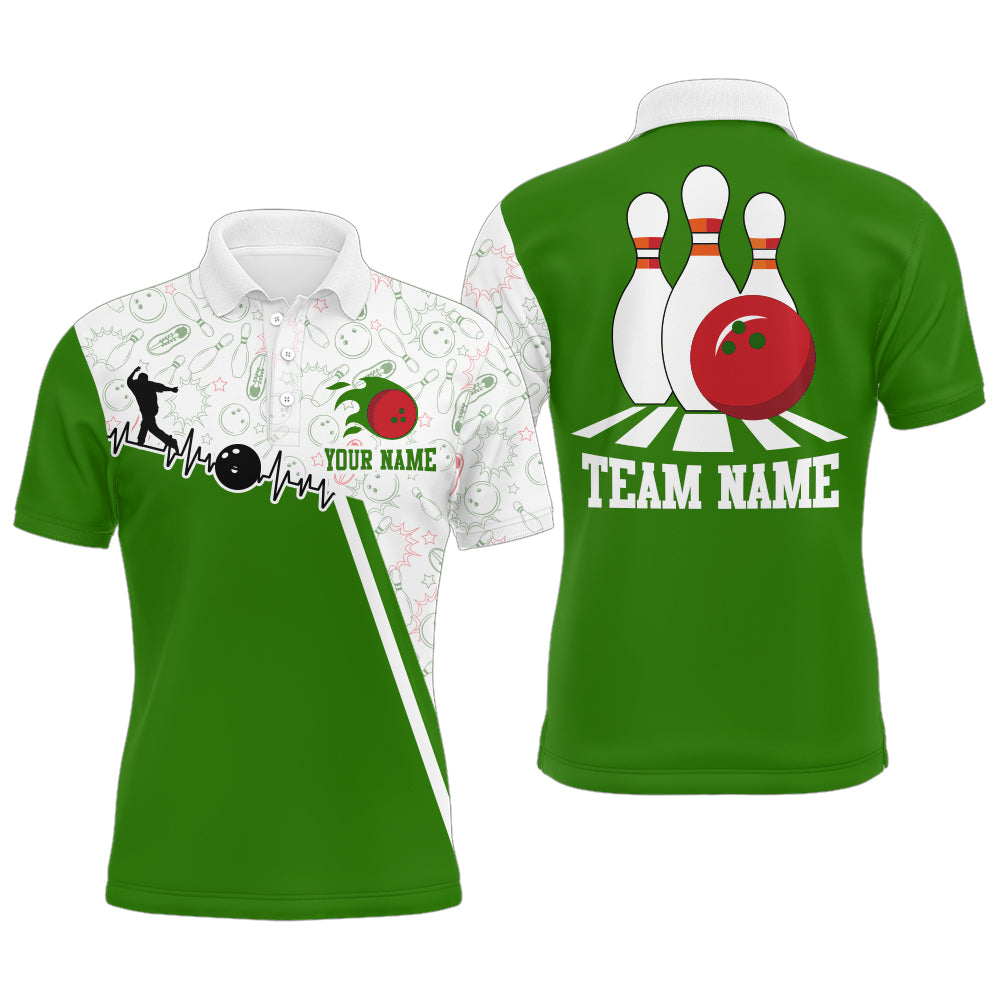Men's Bowling Shirt Personalized Camo Bowling Jersey Polo Bowling Shirt QZT419