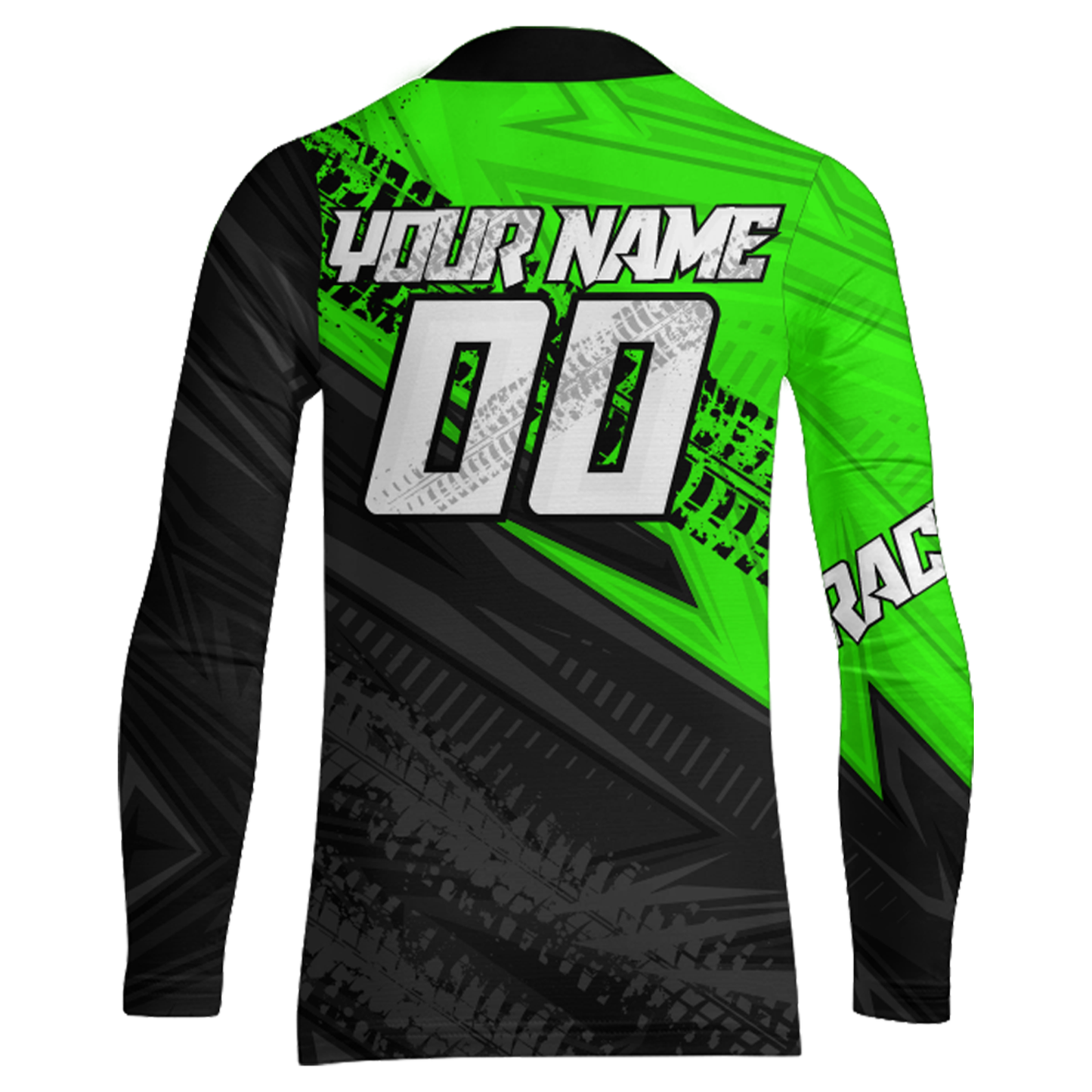 Green Motocross Racing Jersey Upf30+ Kid Men Women Dirt Bike Shirt Off-road Jersey XM285
