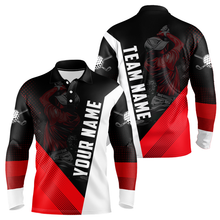 Load image into Gallery viewer, Custom Red Golf Polo Shirts for Men and Women's Matching Golf Shirts for Golfer MMG57