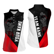 Load image into Gallery viewer, Custom Red Golf Polo Shirts for Men and Women's Matching Golf Shirts for Golfer MMG57