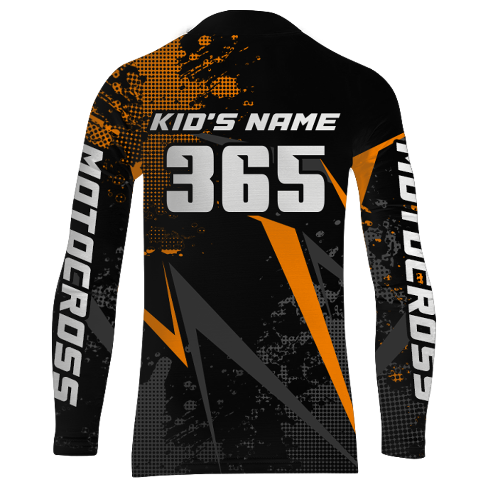 Motocross Racing Jersey Men Women Kid Upf30+ Dirt Bike Shirt Youth Adult Off-Road Orange XM275