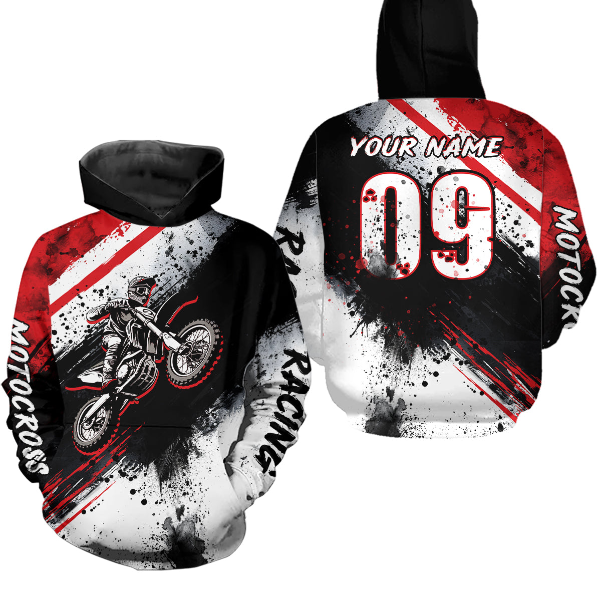 Adult&Kid red custom dirt bike jersey Motocross jersey upf30+ mens women Motocross Shirt| CTP02
