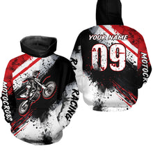 Load image into Gallery viewer, Adult&Kid red custom dirt bike jersey Motocross jersey upf30+ mens women Motocross Shirt| CTP02