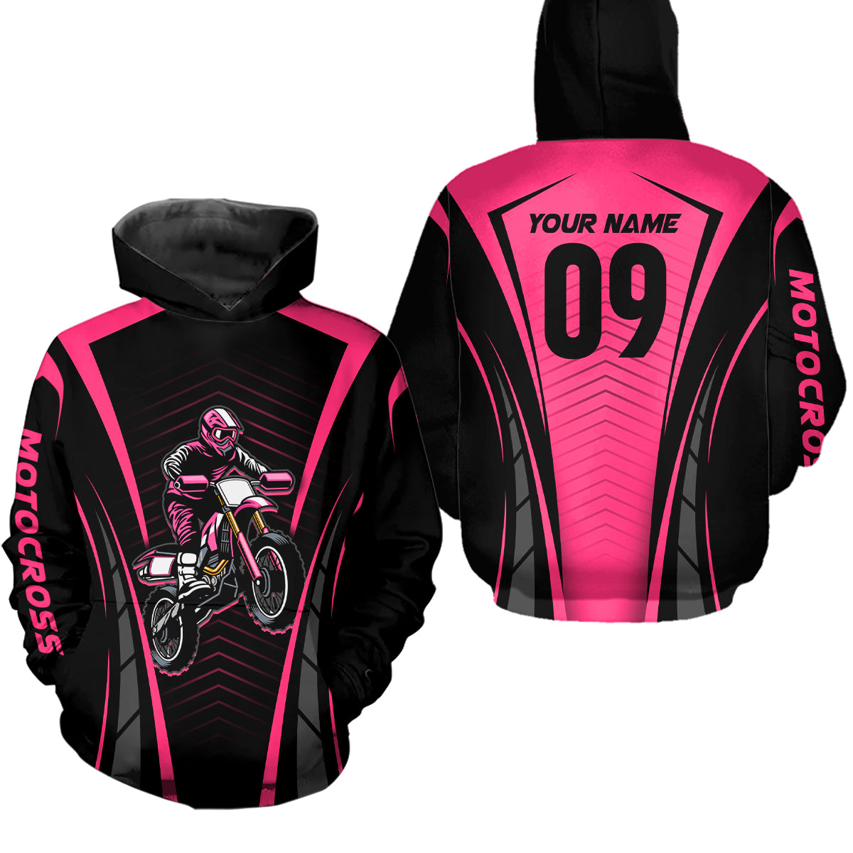 Custom Motocross Jersey Pink UPF30+ Dirt Bike Shirt MX Racing Racewear Adult&Kid| CTP50
