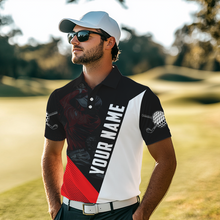 Load image into Gallery viewer, Custom Red Golf Polo Shirts for Men and Women's Matching Golf Shirts for Golfer MMG57
