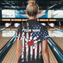 Load image into Gallery viewer, American Flag Bowling Shirts Unisex Custom 1/4 Bowling Team Jersey For Men & Women BDT479