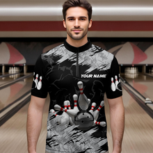 Load image into Gallery viewer, Bowling Shirt Bowling Jersey for Men Custom Bowling Gifts for Men Team with Name Polo & 1/4 Zip HNT16