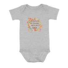Load image into Gallery viewer, I'D Rather Fishing With My Dad Infant Fishing Shirts, Fall Fishing Baby Onesie Newborn Gift IPHW7140