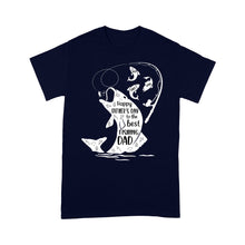Load image into Gallery viewer, Fishing gifts for dad Happy Father's day to the best fishing Dad custom Name funny dad fishing Standard T-shirt FSD1903D06
