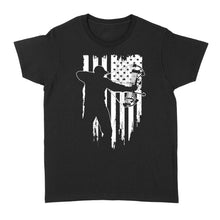 Load image into Gallery viewer, American flag bow hunting Shirts For Men Women Bow Hunter Women's T-shirt - NQSD252