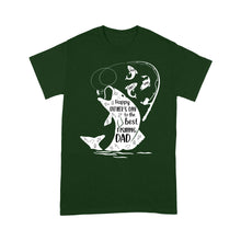 Load image into Gallery viewer, Fishing gifts for dad Happy Father's day to the best fishing Dad custom Name funny dad fishing Standard T-shirt FSD1903D06